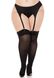 Панхохи Leg Avenue Lace top opaque thigh highs Black 1X/2X - фото товару