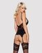 Эротический корсет Obsessive 810-COR-1 corset & thong black S/M