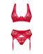 Эротический комплект Obsessive Lacelove cupless 3-pcs set XL/2XL - фото товара