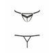 Трусики-стрепы Passion Exclusive SOLON THONG black XXL/XXXL