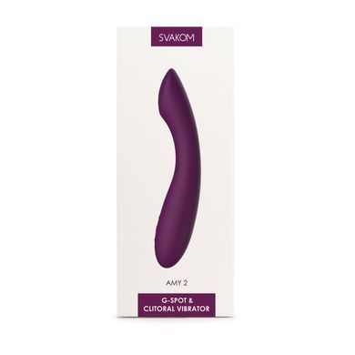 Вібратор для точки G гнучкий Svakom Amy 2 Violet - фото