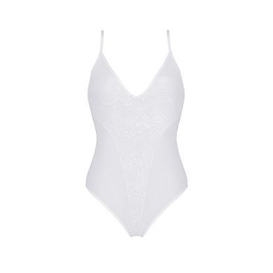 Боді з ажурним декором та доступом Passion Ursula Body white L/XL