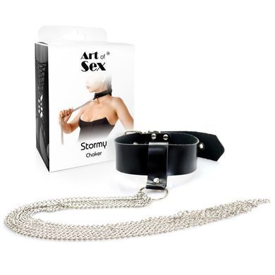 Чокер Art of Sex Stormy chain and leather