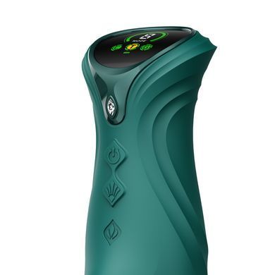 Пульсатор-кролик з підігрівом та вібрацією Zalo Mose 2 Turquoise Green зелений - фото