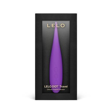 Вибратор для клитора LELO DOT Travel Purple с вращающейся головкой - фото
