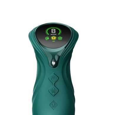 Пульсатор-кролик з підігрівом та вібрацією Zalo Mose 2 Turquoise Green зелений - фото