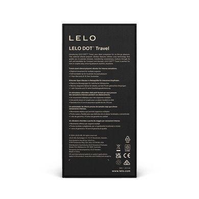 Вибратор для клитора LELO DOT Travel Purple с вращающейся головкой - фото