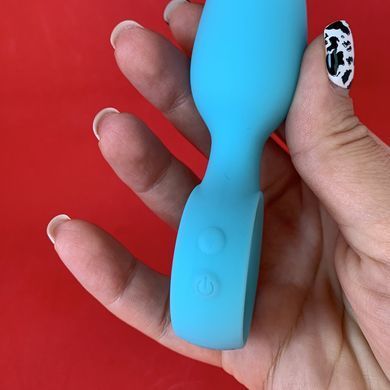 Анальная пробка с вибрацией KissToy Orville Blue 3 см - фото