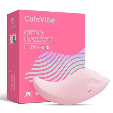 KissToy CuteVibe Heidi - вакуумний вібратор-дельфін Pink - фото