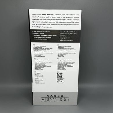 Фалоімітатор ADDICTION Naked 8.6&rdquo; Rotating&Thrusting Vibrating 21,8 см - фото