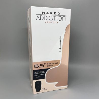 Фаллоимитатор с пульсацией Addiction Naked  6.5" Thrusting Dong With Remote Vanilla (16,5 см) - фото