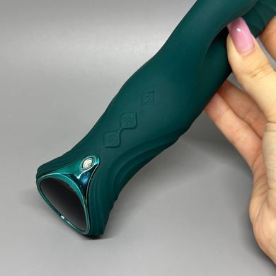 Пульсатор-кролик з підігрівом та вібрацією Zalo Mose 2 Turquoise Green зелений - фото