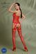 Ажурний бодістокінг з доступом Passion ECO BS006 red - фото товару