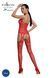 Ажурний бодістокінг з доступом Passion ECO BS006 red - фото товару