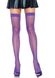 Чулки сетка Leg Avenue Nylon Fishnet Thigh Highs OS Neon Purple - фото товара