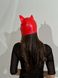 Лакована маска D&A "Кішка" червона