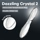 Двосторонній скляний ділдо Satisfyer Dazzling Crystal 2 Transparent - фото товару