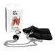 Анальна пробка Art of Sex Handcuffs with Metal Anal Plug size M Black з наручниками 3,4 см - фото товару
