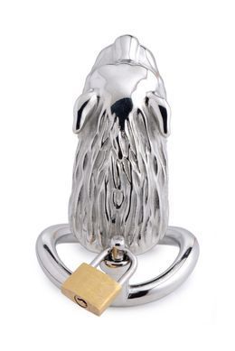 Металлический пояс верности для мужчин Master Series Tiger King Cock Cage With Lock
