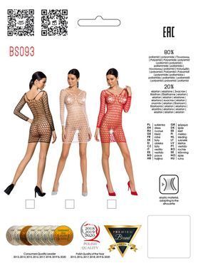 Платье-сетка Passion BS093 white
