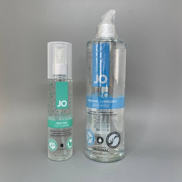 Набір System JO H2O змазка ORIGINAL (480 мл) + дезінфектор Fresh Scent Misting Toy Cleaner (120 мл)