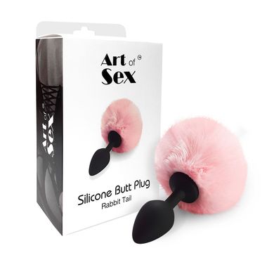 Пробка з хвостом 3,5см Art of Sex Silicone Rabbit Tail (пом'ята упаковка)