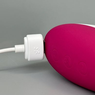 Satisfyer Dual Crush – вакуумный клиторальный стимулятор Wine Red - фото