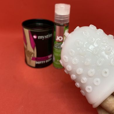 Набор мастурбатор Mystim MasturbaTIN + вкусная смазка System JO H2O вишня (30 мл)