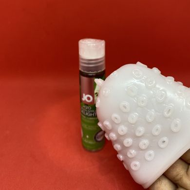 Набор мастурбатор Mystim MasturbaTIN + вкусная смазка System JO H2O вишня (30 мл)