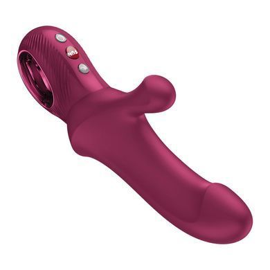 Пульсатор з вібрацією Fun Factory Bi Stronic Curve Wine Red бордовий - фото
