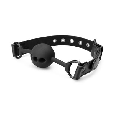 Кляп з кулькою Bedroom Fantasies Ball Gag Breathable Silicone Black  - фото