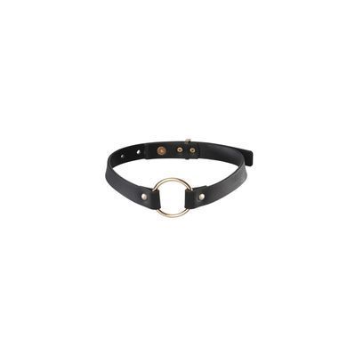 Чокер з екошкіри Bijoux Indiscrets Maze Single Choker Black
