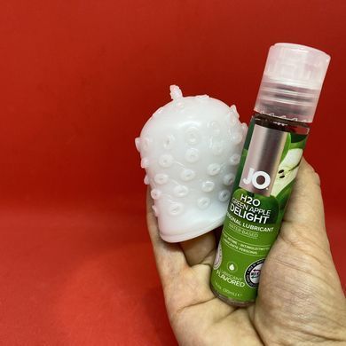 Набор мастурбатор Mystim MasturbaTIN + вкусная смазка System JO H2O вишня (30 мл)