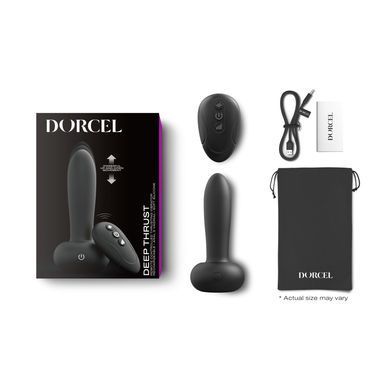 Dorcel DEEP THRUST - анальная вибропробка с пульсацией 3,4 см - фото