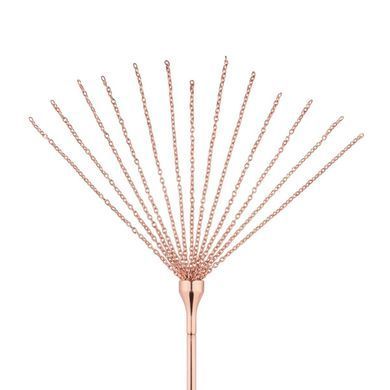 Тіклер з флоггером Rosy Gold Feather Tickler & Whip