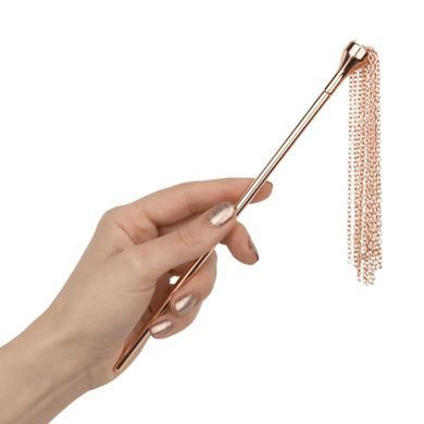 Тіклер з флоггером Rosy Gold Feather Tickler & Whip