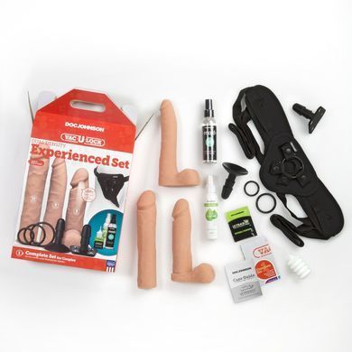 Набір для страпона Doc Johnson Vac-U-Lock Dual Density Experienced Set - фото