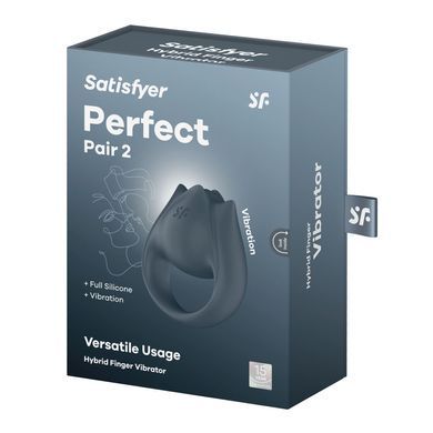 Пальчиковый вибратор и кольцо для пениса 2в1 Satisfyer Perfect Pair 2 - фото