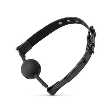 Кляп з кулькою Bedroom Fantasies Ball Gag Breathable Silicone Black  - фото