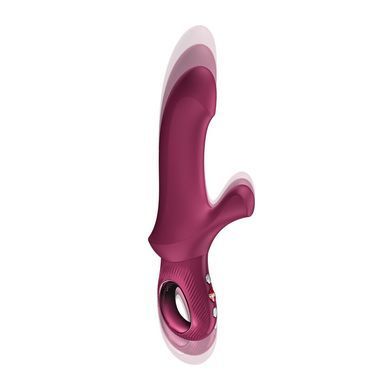 Пульсатор з вібрацією Fun Factory Bi Stronic Curve Wine Red бордовий - фото