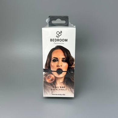 Кляп з кулькою Bedroom Fantasies Ball Gag Breathable Silicone Black  - фото