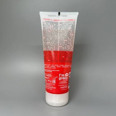 Змазка та масажний гель HOT Massage & Glide Gel 2in1 полуниця 200 мл - фото