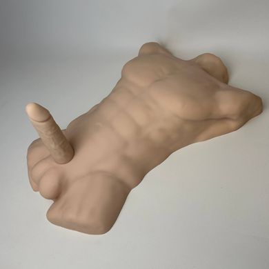 Фаллоимитатор торс SilexD Apollo L Male Torso телесный (17,8 см) - фото