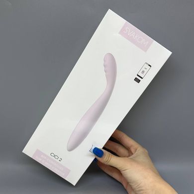 Svakom Cici 2 Lavender - смарт-вибратор для точки G с подогревом - фото