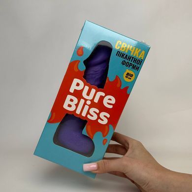 Свеча в виде члена Pure Bliss BIG violet фиолетовая