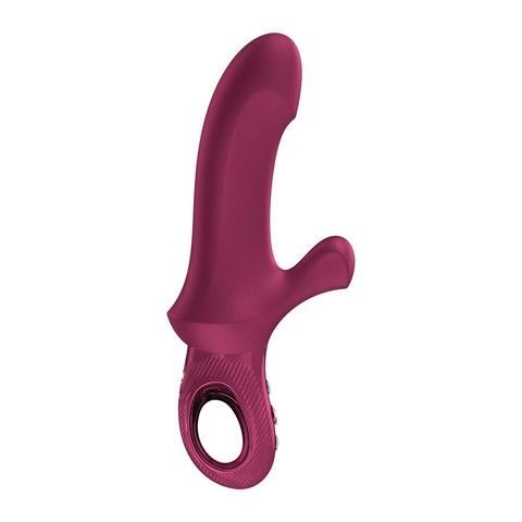Пульсатор з вібрацією Fun Factory Bi Stronic Curve Wine Red бордовий - фото