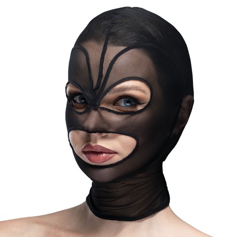 Маска сердце с 3 прорезями Feral Feelings Hearts Mask Black/Black