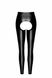 Лeггинсы Noir Handmade F304 Taboo wetlook leggings with open crotch and bum S