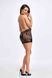 Платье Noir Handmade F313 Mythos mini flocked mesh dress with jewelry rhinestone chain S
