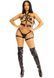 Портупея і гартери Leg Avenue Garter Body Harness with Detachable Back Handle Black M